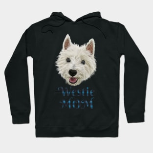 Womens Westie Mom Smiling West Highland Terrier Hoodie